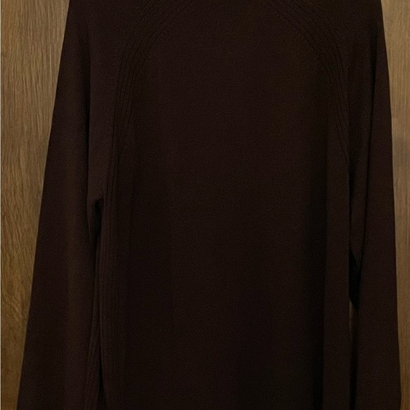 Cullen men’s brown 80% silk 1/4 zip mixed knit preppy cottage sweater, size L - Picture 5 of 15